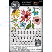 Sizzix - Tim Holtz - 2D Embossing Folder and Thinlits Set - Vault Side-Order Floristry